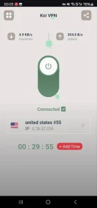 دانلود فیلتر شکن سریع هوشمند Koi VPN 